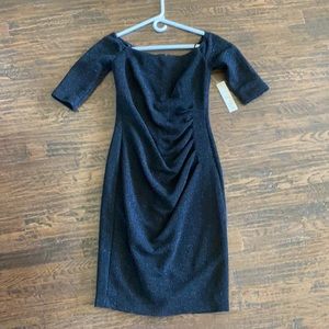 Eliza J black cocktail dress